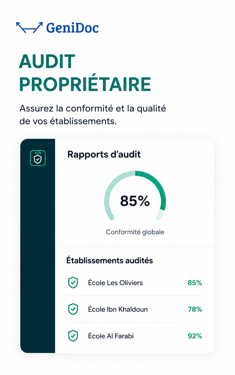 Contrôle propriétaire simplifié GeniDoc Hayat