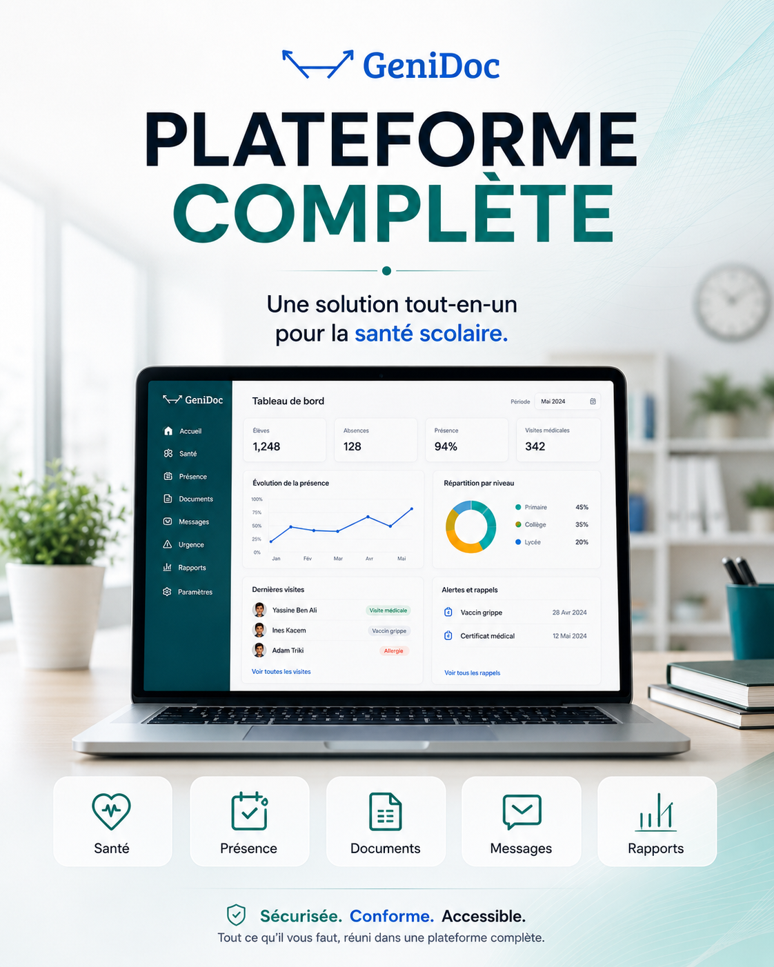 Plateforme complète GeniDoc Hayat